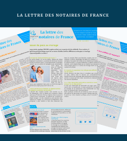 3 photos de la lettre des notaires de France 